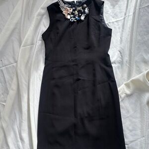 Teri Jon Black Sleeveless Mini Dress